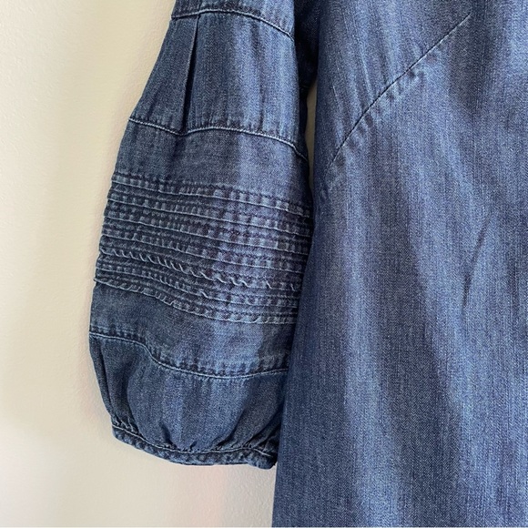 Talbots Women's Denim Dress 3/4 Length Sleeves Size 2P - Picture 7 of 11